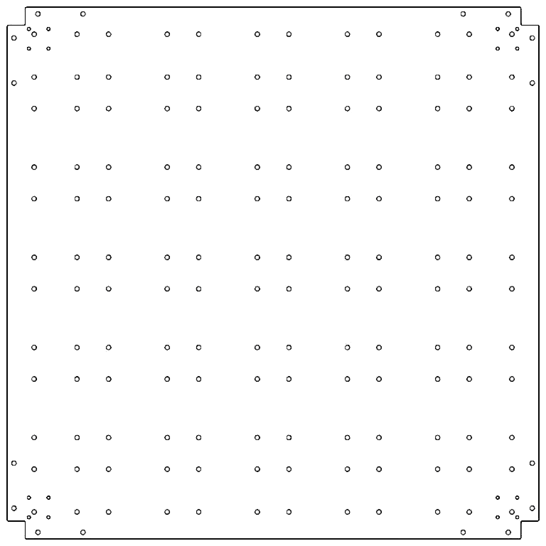 Verzinkt staal bodemplaat 120 x 120 cm