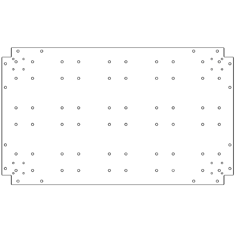 Verzinkt staal bodemplaat 60 x 100 cm