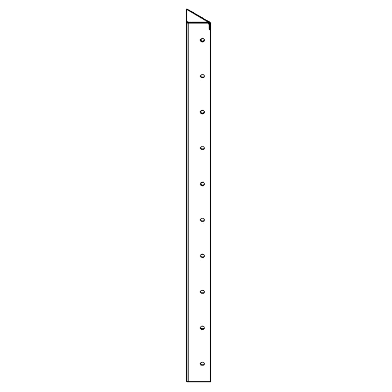 Cortenstaal hoekstuk 90° 100 cm