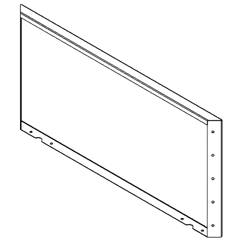 Cortenstaal paneel 50 x 100 cm