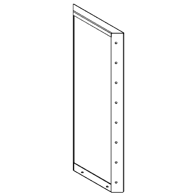 Cortenstaal paneel 80 x 30 cm