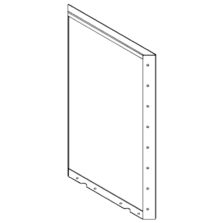 Cortenstaal paneel 80 x 50 cm