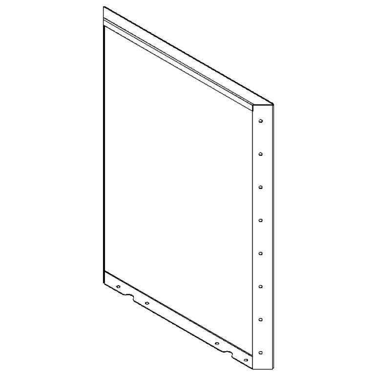 Cortenstaal paneel 80 x 60 cm