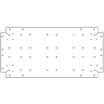 Verzinkt staal bodemplaat 40 x 80 cm