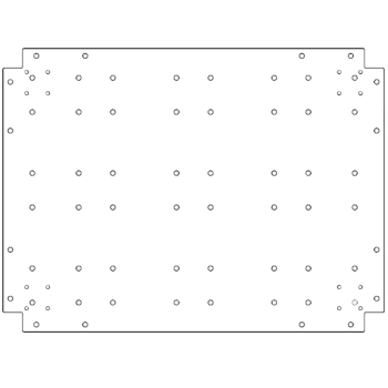 Verzinkt staal bodemplaat 60 x 80 cm