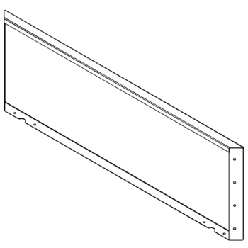 Gepoedercoat staal paneel 40 x 120 cm