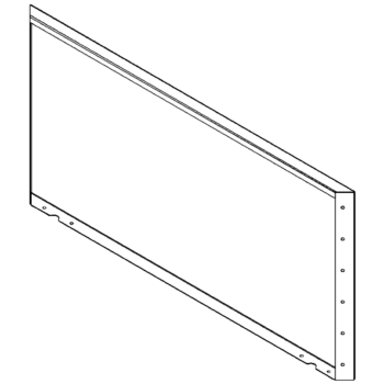 Gepoedercoat staal paneel 60 x 120 cm