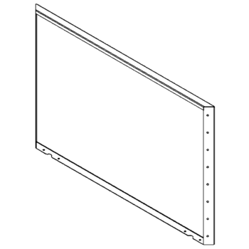 Gepoedercoat staal paneel 80 x 120 cm